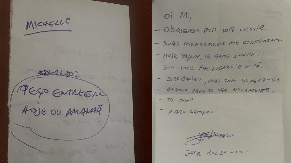 Bolsonaro revela amor em carta para Michelle no aniversário