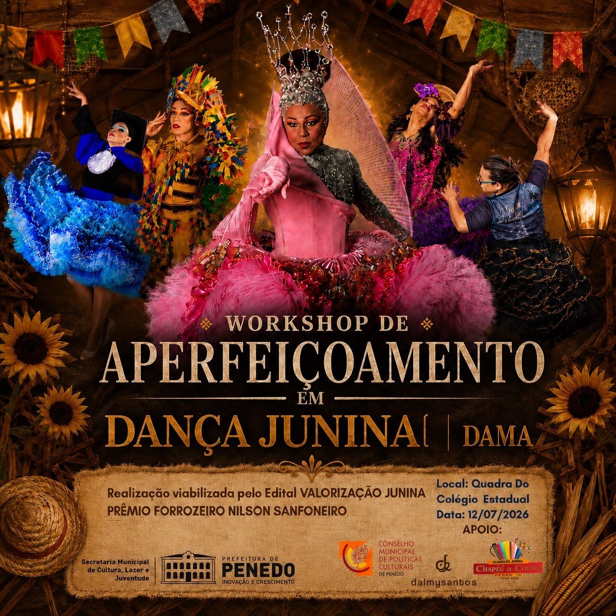 Penedo promove workshop gratuito de dança junina
