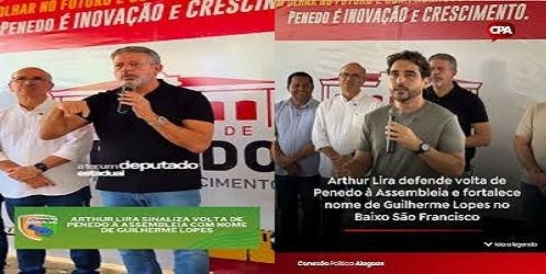 Penedense entende parceria Lopes e Lira como decisiva para Guilherme estadual