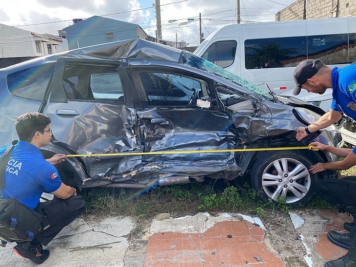 Carro envolvido em acidente que matou mulher em Santa Amélia bateu a 100 Km/h
