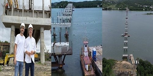 Ronaldo e Guilherme Lopes conferem o avanço da obra da ponte e confirmam que será inaugurada ainda em 2026