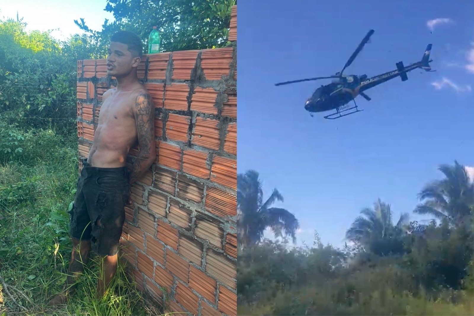 Suspeito de duplo homicídio é capturado em matagal no PI