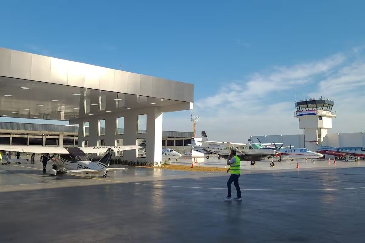Aeroporto de luxo no Paraguai atrai turistas e empresários