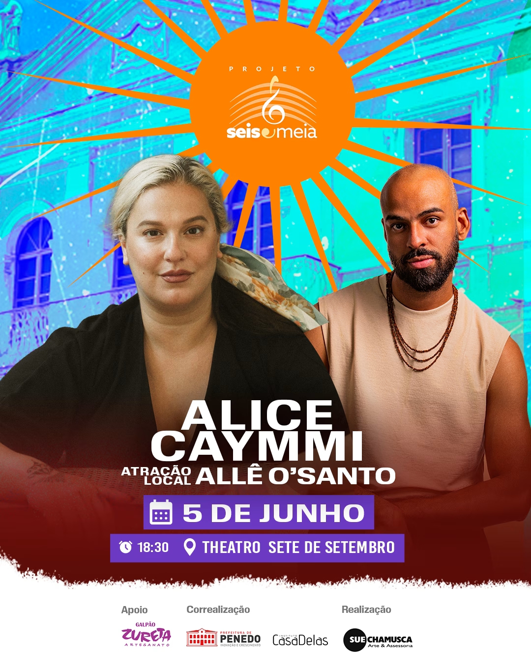 Alice Caymmi homenageia Nana Caymmi em Penedo