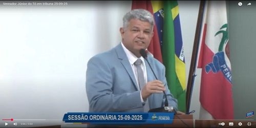 Vereador Júnior do Tó destaca exemplo do empresário Erinho em Penedo