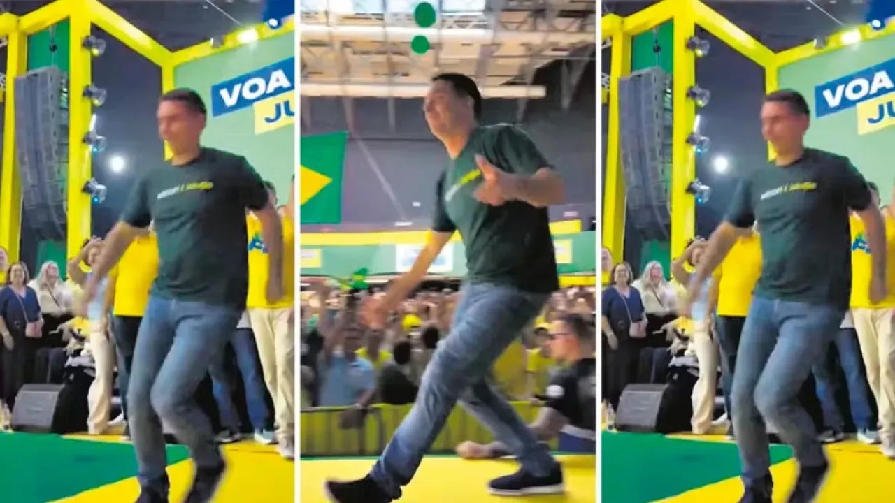 Flávio Bolsonaro dança para atrair jovens do TikTok