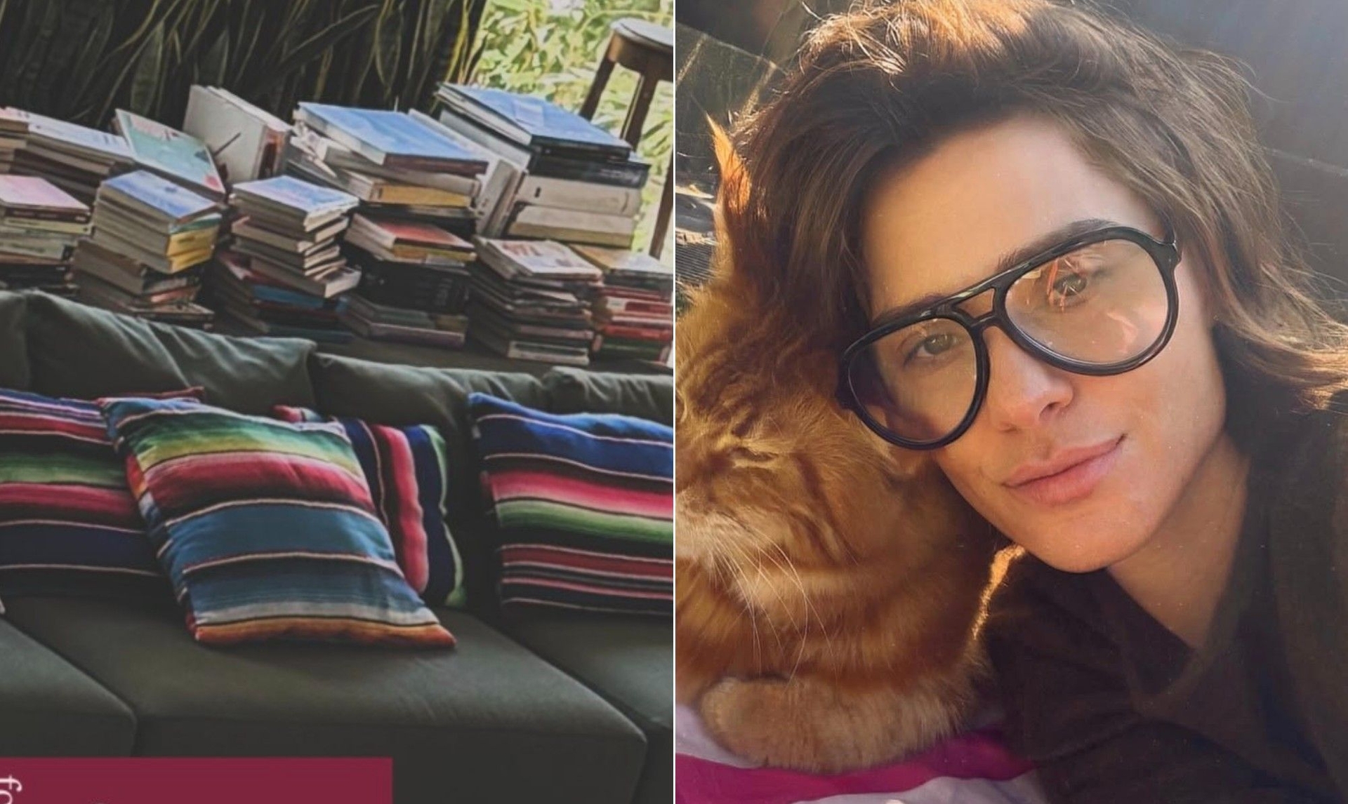 Carolina Dieckmann compartilha sonho de sala cheia de livros