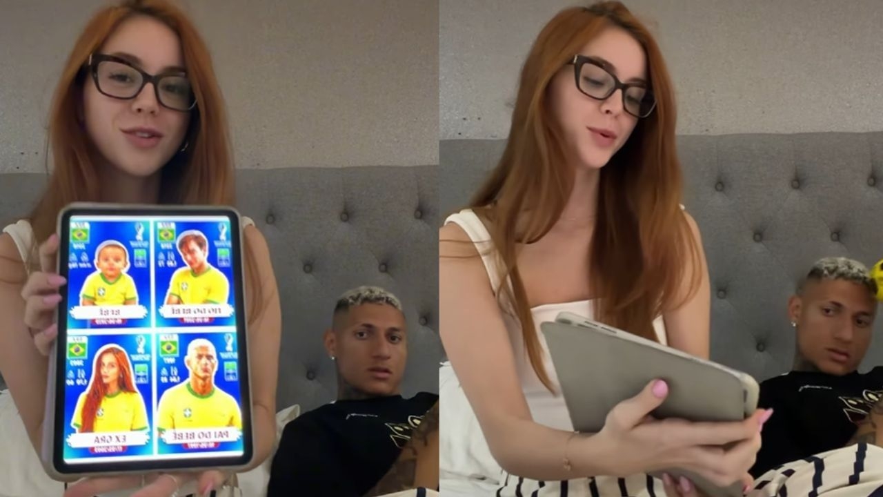 Richarlison descobre ao vivo que virou pai do bebê