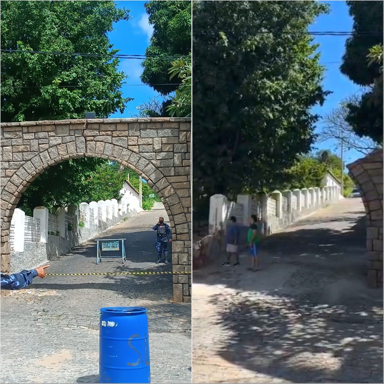 Demolição do Arco do Santuário em Patu Choca Moradores